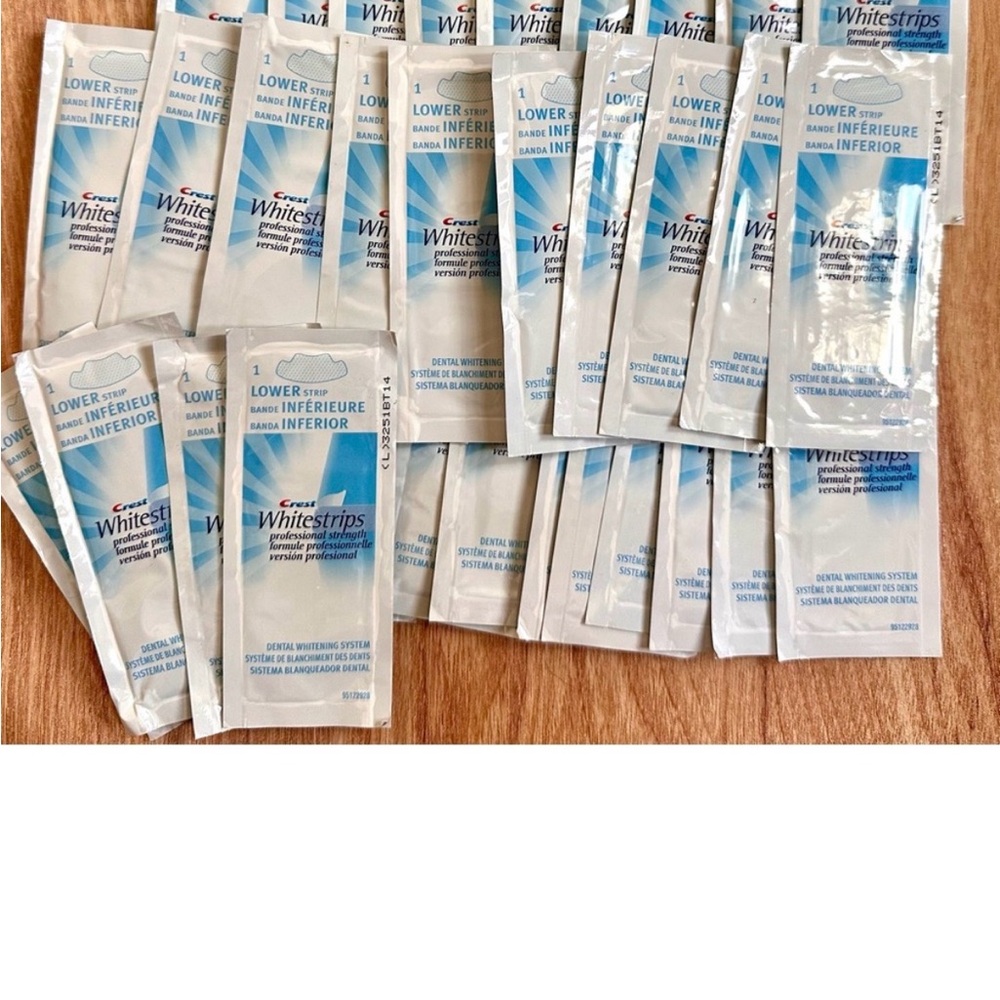 Crest Whitestrips Teeth Whitening strips- Blue and White Packaging